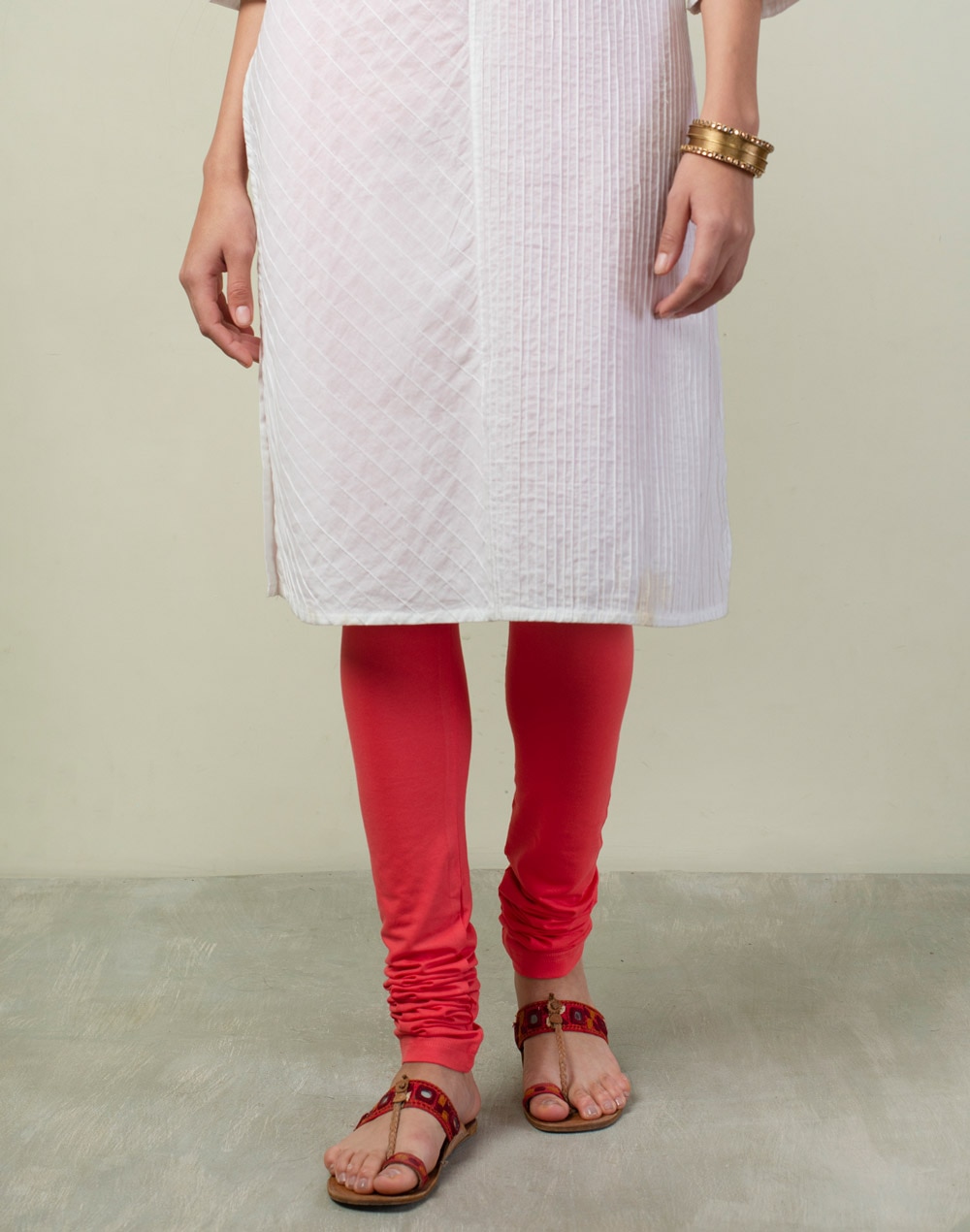 Buy Cotton Spandex Elasticated Legging for Women Online at Fabindia